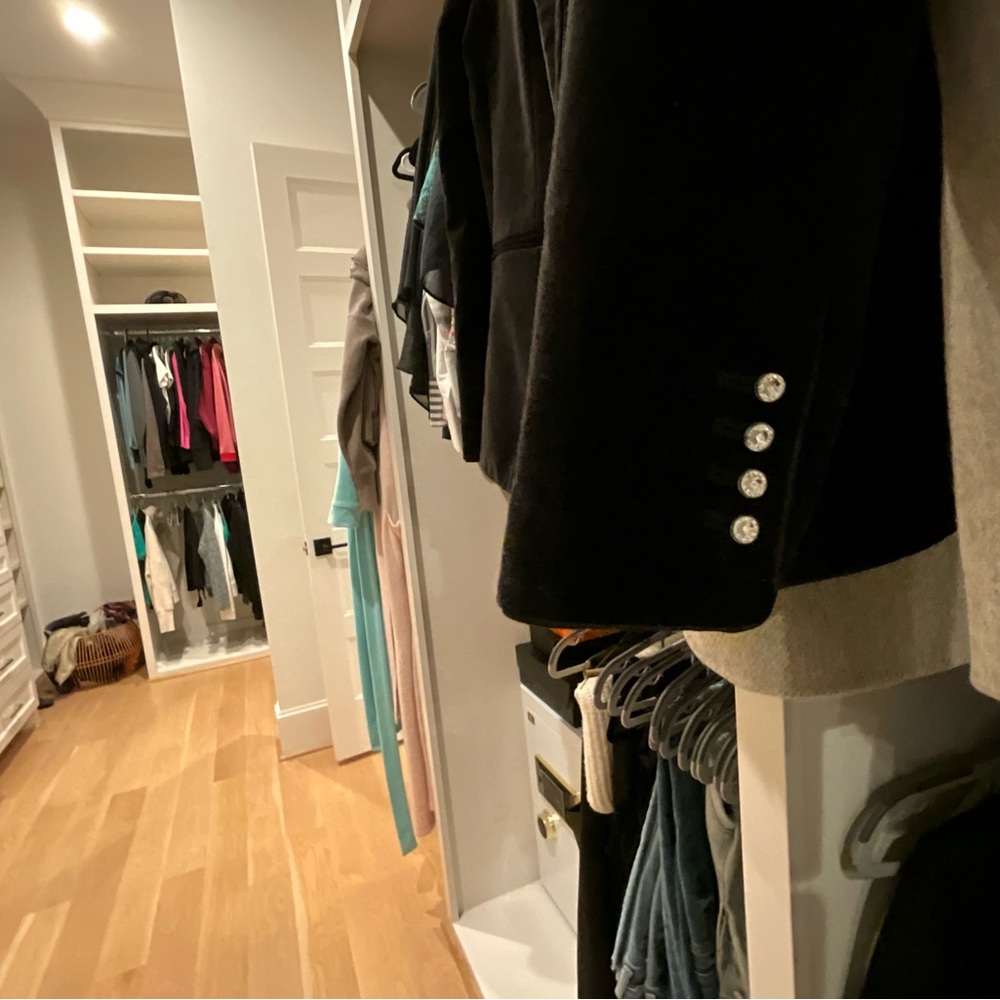 Ann Taylor Black and Silver Blazer for Professional Settings